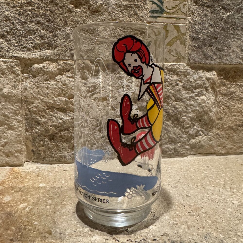 Vintage Ronald McDonald Glass Cup